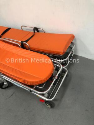 2 x Ferno 35A Series Cots with Mattresses and Straps - 2