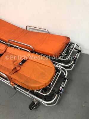 2 x Ferno 35A Series Cots with Mattresses and Straps - 2