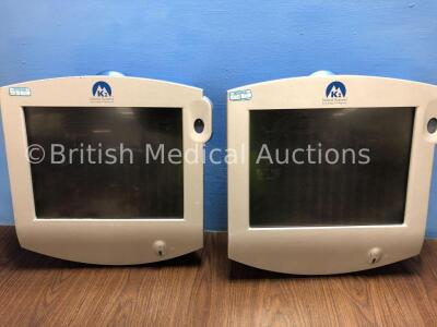 Mixed Lot Including 2 x K2 Medical Systems K2MS Platform Touch Screen Monitors, 1 x Datex-Engstrom M-NESTPR Module and 3 x Philips SpO2 M1020B Modules - 2