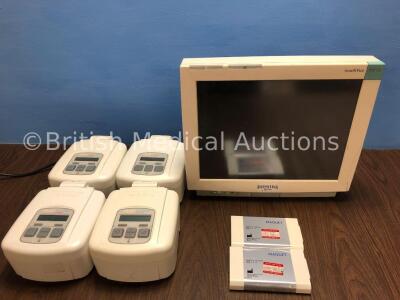 Mixed Lot Including 1 x Philips Intellivue MP70 Monitor (Powers Up with Blank Screen) 4 x DevIlbiss Sleepcubes (3 x Autoplus, 1 x Autoadjust) and 2 x