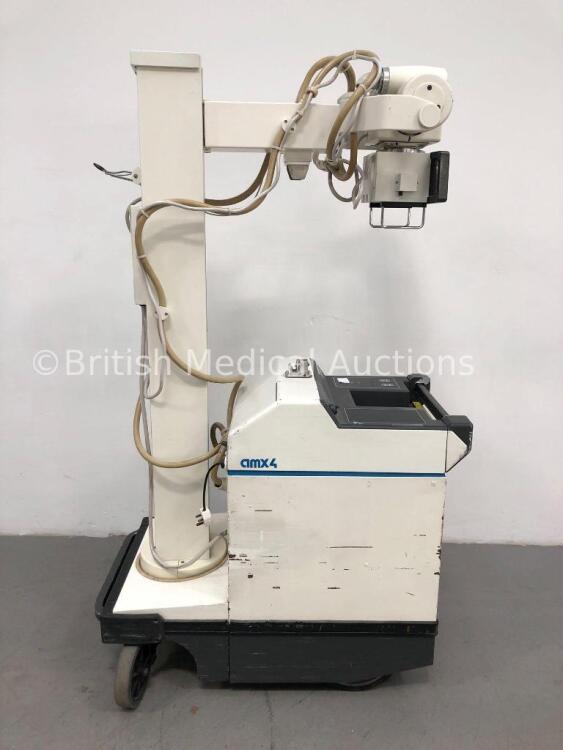 GE AMX 4 Model 46-27695461 Mobile X-Ray with Control Hand Trigger and Key (Powers Up with Key-Key Included) * Mfd Jan 1992 * * SN 12156E06 *