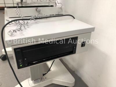 Zeiss Humphrey Field Analyzer Model 745 Revision 14.0 with Control Hand Trigger on Motorized Table with Printer (Powers Up) * SN 745-1221 * - 6