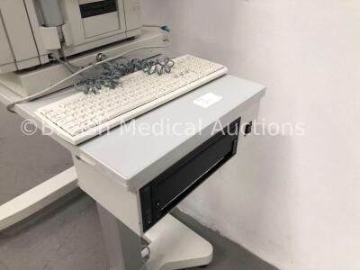 Zeiss Humphrey Field Analyzer Model 740i on Motorized Table with Printer and Control Hand Trigger (Hard Drive Removed) * SN 740I-10991 * * Mfd 2002 * - 3