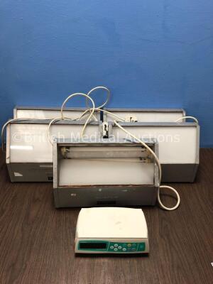 5 x Entstar Light Boxes and 1 x B-Braun Infusomat Space Syringe Pump *S/N 024159*