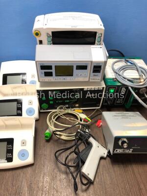 Mixed Lot Including 3 x Truly Arm Blood Pressure Monitors Model DB32, 1 x Obtura II Root Canal Treatment System with Handpiece, 1 x Oxi Pulse Pulse Ox - 3