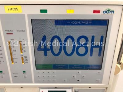 Fresenius Medical Care 4008H Dialysis Machine Software Version 4.3 Running Hours 52823 (Powers Up) - 2