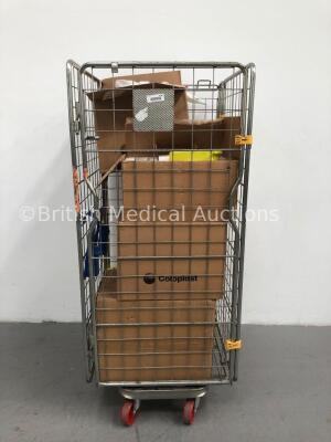 Mixed Cage Including Coloplast Simpla Urine Collection Bags, Meridian Atropen Auto-Injector and Cardiac Science PowerHeart AED G3 Defibrillator Batter