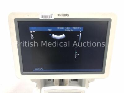 Philips iU22 Flat Screen Ultrasound Scanner Software Version 6.0.0.845 Service Hardware Rev G.1 with 2 x Transducers/Probes (1 x L9-3 and 1 x C5-1) (P - 2