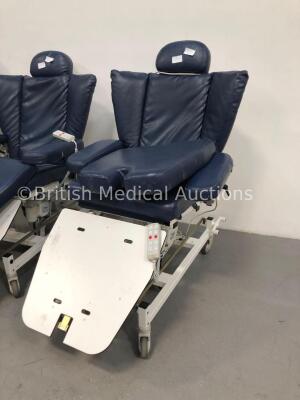 3 x Gardhen Bilance Stephen Electric Dialysis/Therapy/ Examination Chairs with 3 x Controllers (All Power Up) - 2