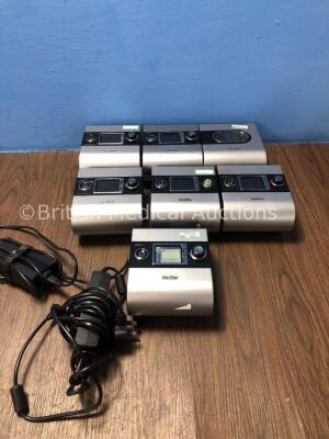 Job Lot Including 1 x ResMed S9 AutoSet CPAP Unit, 4 x ResMed S9 VPAP ST Units, 1 x ResMed VPAP S Unit with 1 x ResMed H5i Humidifier Unit (All Power