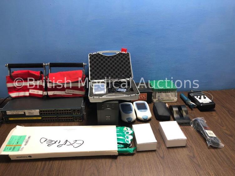 Mixed Lot Including 2 x Catalyst 2960 Series SI Units (Both Power Up)1 x 420 Smart UPS Unit (No Power) 100 x BD Blood Collection Tubes, 1 x Force Mode