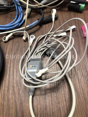 Job Lot of Assorted Connection Leads Including ECG Leads, Monitor Leads and Earthing Cables - 4