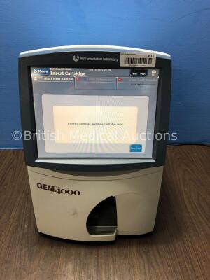 Instruments Laboratory GEM 4000 Premier Blood Gas Analyzer (Powers Up)