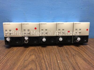 5 x Philips tcpO2/tcpCO2 Modules Ref M1018A *S/N 3805G10311 / 3805G13012 / 3805G10313 / 3805G10317 / 3805G0318*