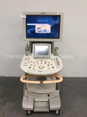 Philips iU22 Flat Screen Ultrasound Scanner Software Version 6.0.2.144 Service Hardware Rev G.1 with 4 x Transducers/Probes (1 x L9-3,1 x X7-2t,1 x L1