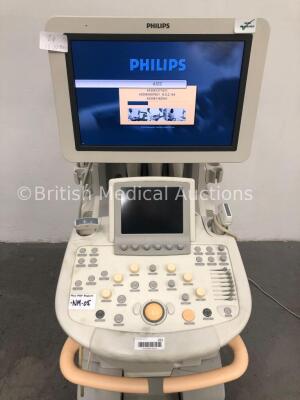 Philips iU22 Flat Screen Ultrasound Scanner Software Version 6.0.2.144 Service Hardware Rev G.1 with 4 x Transducers/Probes (1 x L9-3,1 x X7-2t,1 x L1 - 3
