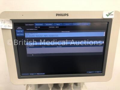 Philips iU22 Flat Screen Ultrasound Scanner Software Version 6.0.2.144 Service Hardware Rev G.1 with 4 x Transducers/Probes (1 x L9-3,1 x X7-2t,1 x L1 - 11