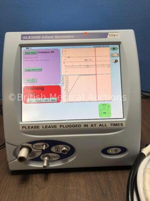 TTV Plus SLE5000 Infant Ventilator Software Version 5.0 with 2 x Hoses *Mfd 11/2009* (Powers Up) *53119 - 2