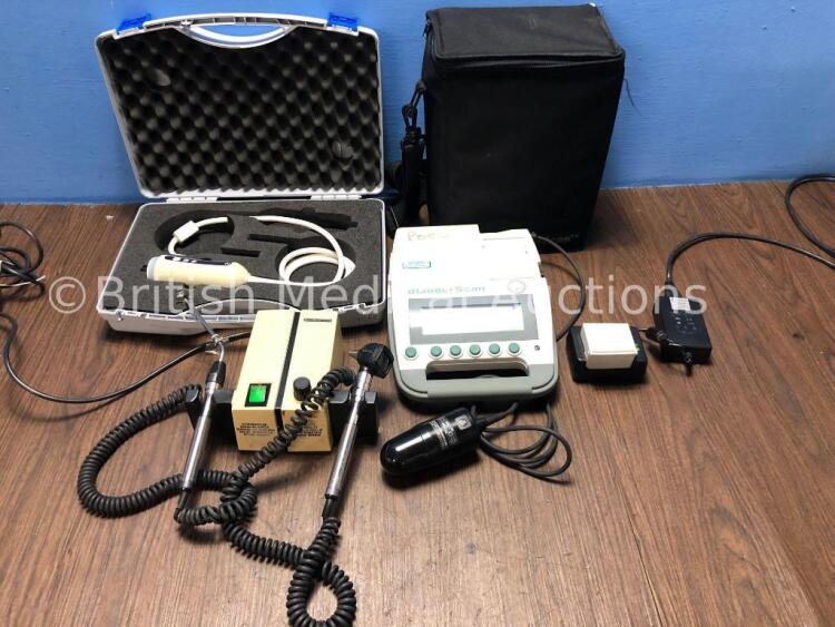 Mixed Lot Including 1 x Bard BVI 3000 Bladder Scanner with 2 x Batteries, 1 x Battery Charger and 1 x Transducer / Probe in Carry Case (Powers Up) 1 x