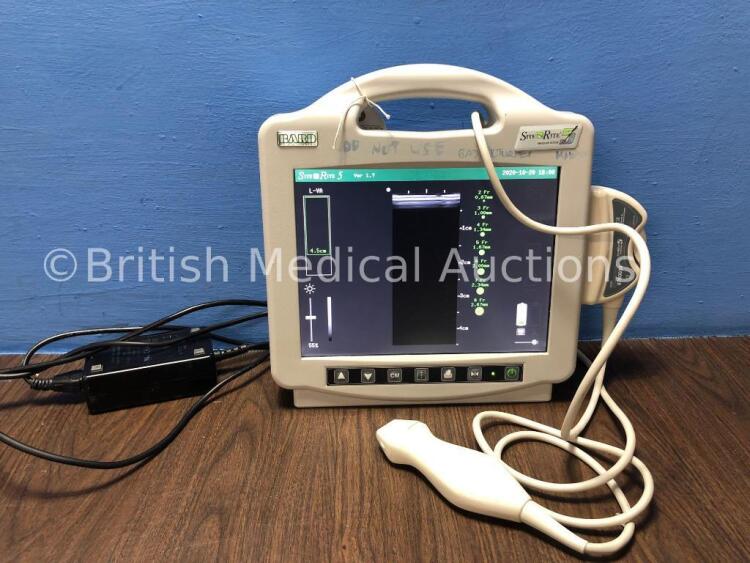 1 x Bard Site Rite Ref 976300 Ultrasound System with 1 x Bard Site Rite Ref 9760034 Transducer / Probe and 1 x AC Power Supply (Powers Up with Damaged