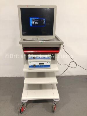 Pentax Stack Trolley Including Sony LCD Monitor, SOPRO 167 Camera Control Unit and SOPRO 210 Light Source Unit (Powers Up) * SN 2004392 / S167D-9591 /