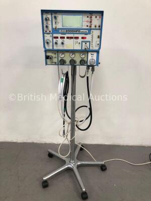SLE 2000HFO Ventilator Version 1.6 Running Hours 23055 on Stand with Hoses (Powers Up) * SN 4H1104 *