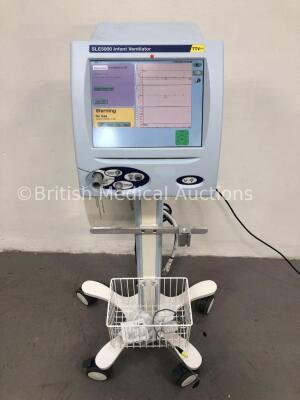 SLE5000 Infant Ventilator TTV Plus (Model:G-R) Software Version 5.0 on Stand with Hoses (Powers Up) * SN 52656 * * Mfd 2008 *