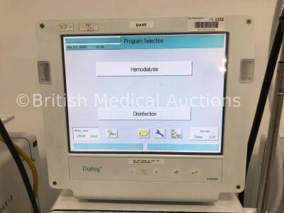 3 x B-Braun Dialog + Dialysis Machines Software Version 8.28 / Running Hours 30529 / 27664 / 26668 with Hoses (All Power Up) - 3