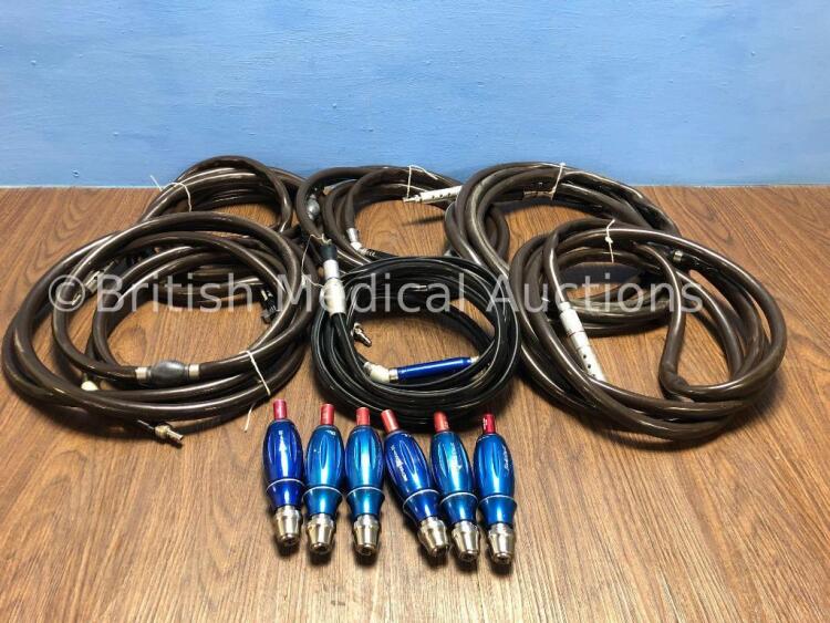 5 x Anspach Black Max LP Handpieces / Drills with 1 x Anspach e-Max2 Handpiece / Drill with Hose and 6 x BlackMax Speed Reducers -6 0 *S/N 516628 / 01