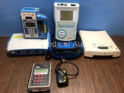 Mixed Lot Including Seca Weighing Scales, Seaward Rigel 266 Tester, Reynolds Medical Tracker 2 NIBP Module, 1 x BioTek Lionheart Multiparameter Simula