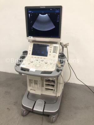 Toshiba Aplio 500 Flat Screen Ultrasound Scanner Model TUS-A500 Software Version AB_V3.00*R002 with 1 x Transducer/Probe (1 x PVT-375BT * Mfd Sept 201