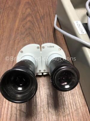 1 x Microscope Footswitch and 1 x Zeiss f=125/16 Binoculars with 2 x 10 Eyepieces - 2