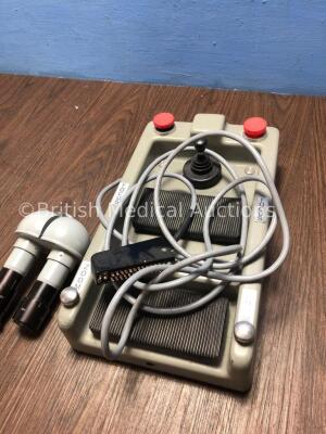 1 x Microscope Footswitch and 1 x Zeiss f=125/16 Binoculars with 2 x 10 Eyepieces - 4