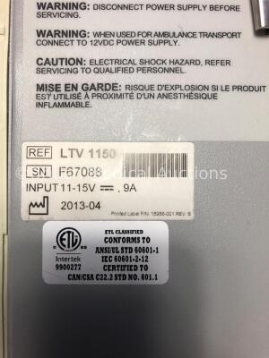 Carefusion LTV 1150 Ventilator *S/N F67088* **Mfd 04/2013* - 5
