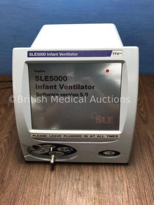 SLE5000 Infant Ventilator TTV Plus Ventilator Software Version 5.0 Electronic Unit Model A - Pneumatic Unit Model G (Powers Up) *S/N 51044 (2003)
