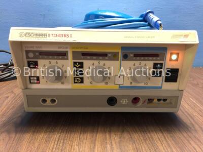 Eschmann TD411RS Minimal Invasive Surgery Diathermy Unit with Footswitch (Powers Up - Footswitch Connector Damaged - See Pictures) - 2