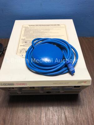 Eschmann TD411RS Minimal Invasive Surgery Diathermy Unit with Footswitch (Powers Up - Footswitch Connector Damaged - See Pictures) - 3