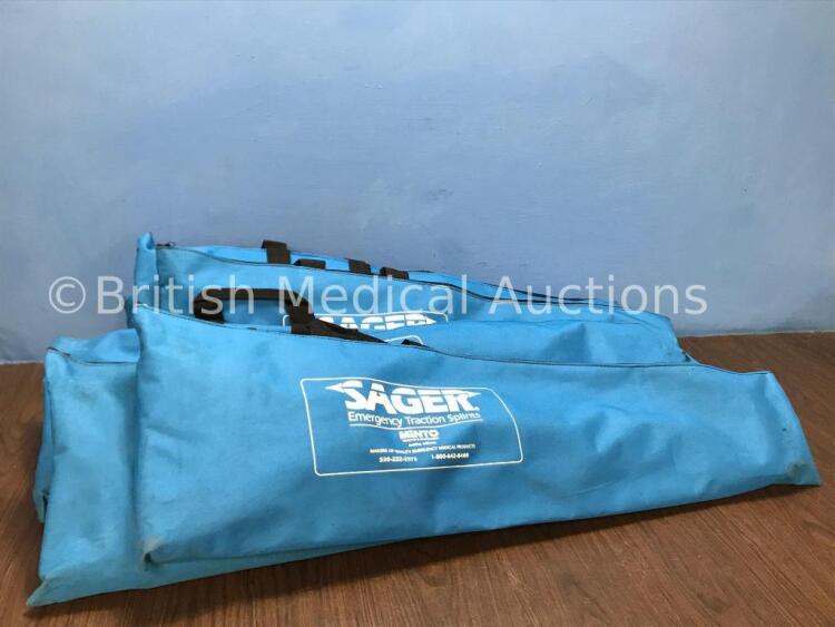 8 x Sager Emergency Traction Splints