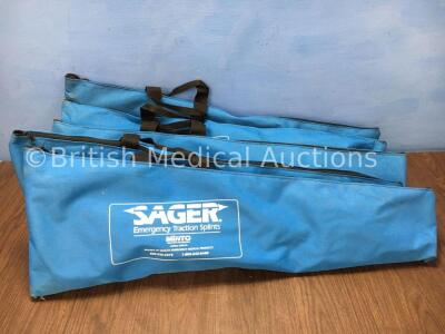 5 x Sager Emergency Traction Splints