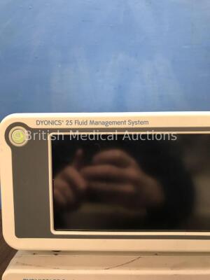 1 x Smith & Nephew Dyonics 25 Fluid Management System (Powers Up With Blank Display) 1 x Smith & Nephew Dyonics RF System (Powers Up) - 2