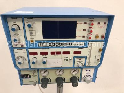 SLE 2000HFO Ventilator Running Hours 22113 on Stand with Hose (No Power) *S/N 5H0517* - 2