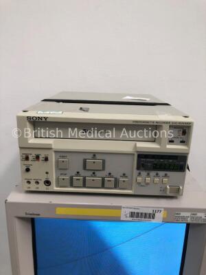 Olympus Stack Trolley with Sony Trinitron Monitor, Sony SVO-9500MDP Video Cassette Recorder, Olympus OTV-SC Digital Processor, Olympus OTV-SC Camera H - 3