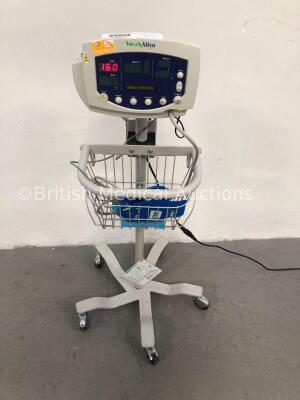 Welch Allyn 53N00 Vital Signs Monitor on Stand with BP Hose and Cuff (Powers Up) *S/N NA* **A/N 024345**