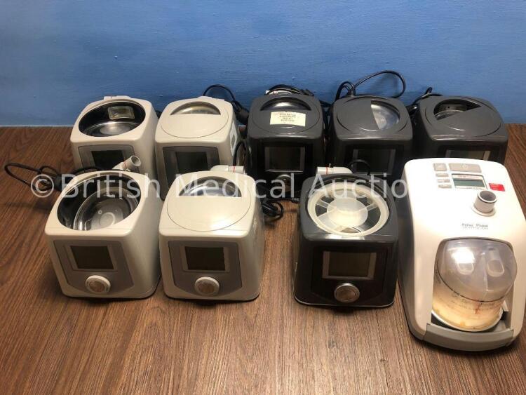 Job Lot Including 4 x Fisher & Paykel Icon+ Novo CPAP Units, 4 x Fisher & Paykel Icon Series CPAP Units (3 x Missing Lids) and 1 x Fisher & Paykel Sle