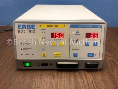 ERBE ICC 200 Electrosurgical Diathermy Unit (Powers Up) *D-1052*