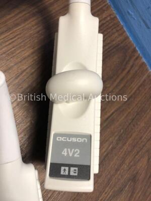 Job Lot of Acuson Probes / Transducers Including 1 x Acuson 5C2 Transducer / Probe, 1 x Acuson 4V2 Transducer / Probe, 1 x Acuson 6L3 Transducer / Pro - 6