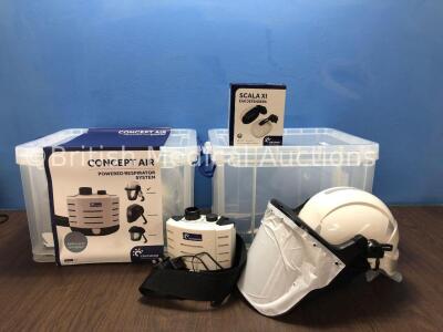 2 x Centurion Concept Air Ref- R23CHFUVKIT Powered Respiratory System *Stock Photos Used*