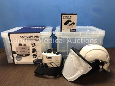 2 x Centurion Concept Air Ref- R23CHFUVKIT Powered Respiratory System *Stock Photos Used*