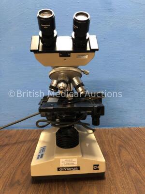 Olympus CH Microscope Including 1 x Olympus 0.10 A4 Optic, 1 x Olympus 0.65 A40 Optic, 1 x Olympus 0.25 A10 Optic and 1 x Olympus 0.40 Optic (No Power