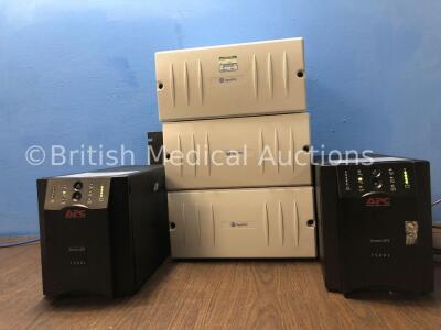 Mixed Lot Including 2 x APC Smart-UPS 750XL UPS Units, 3 x GE Apex Pro Units (All Power Up) *AS0846111945 / AS0846111943 / RAV07360346GA / RAV09070506